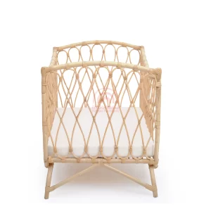 Syekila Rattan Baby Bed