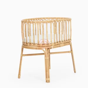 Wonka rattan baby crib