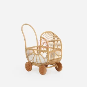 Zio Rattan Doll Pram