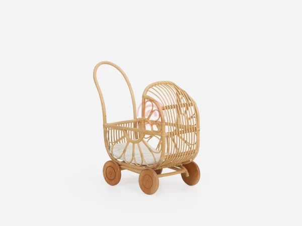 Zio Rattan Doll Pram