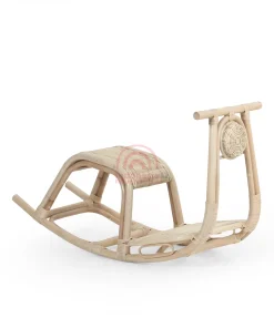Colby rattan kids animal rocking