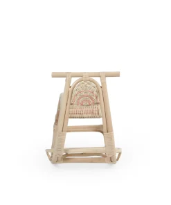 Colby rattan kids horse rocking