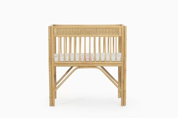 Lurik Rattan Baby Crib