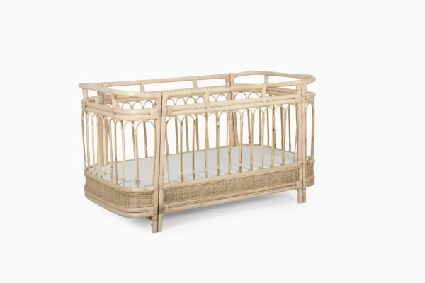Arches Rattan Baby Cot