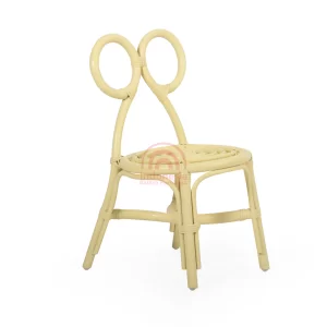 Mikey Rattan Kids Chair Yellow