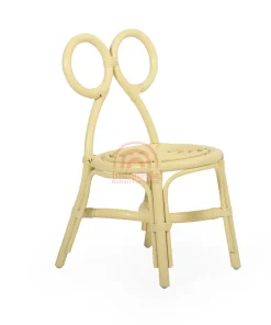 Mikey Rattan Kids Chair Yellow