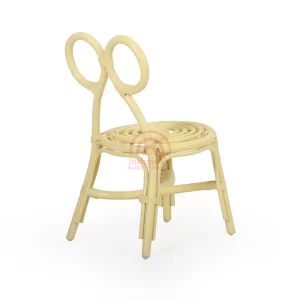 Mikey wicker kids chair yellow