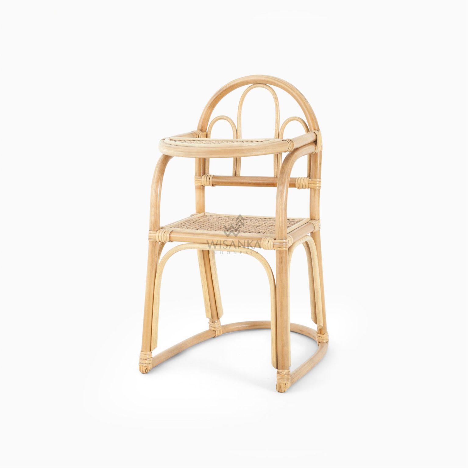 Arlo rattan doll high chair Indonesia kids baby furniture wholesale