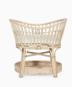 Rose rattan bassinet