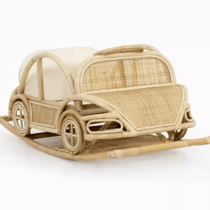 Momo Rattan Rocking Car for toddler