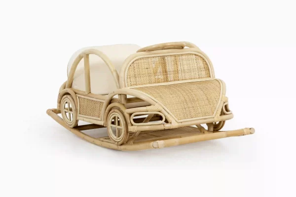 Momo Rattan Rocking Car for toddler