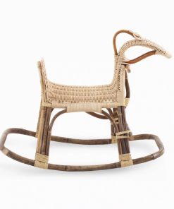 Eagle rattan animal rocker