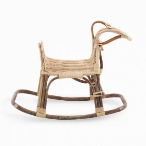 Eagle rattan animal rocker