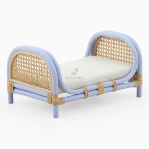 Elena rattan doll bed