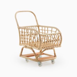 GERY RATTAN SHOPPING CART