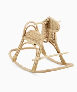 Knight Rattan Rocking Horse