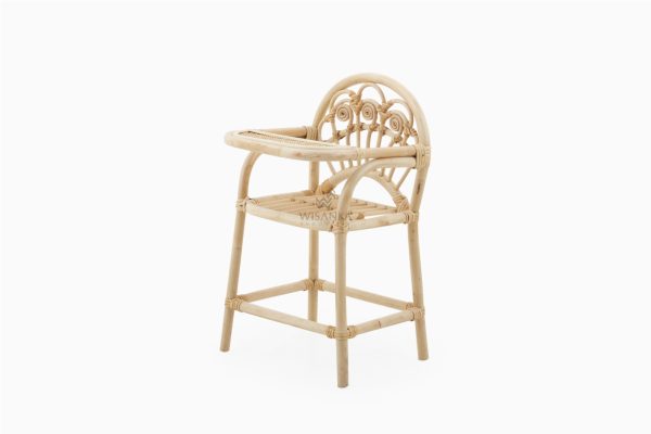 Mitha rattan doll high chair