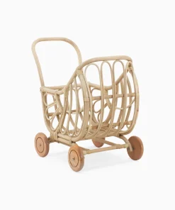 Orcha rattan doll pram