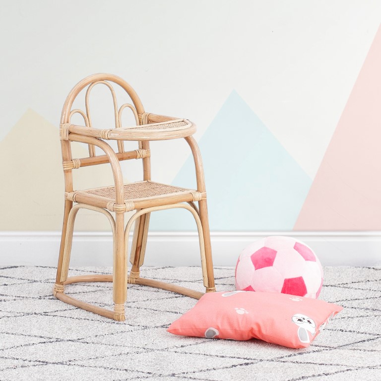 Rattan Doll High Chair