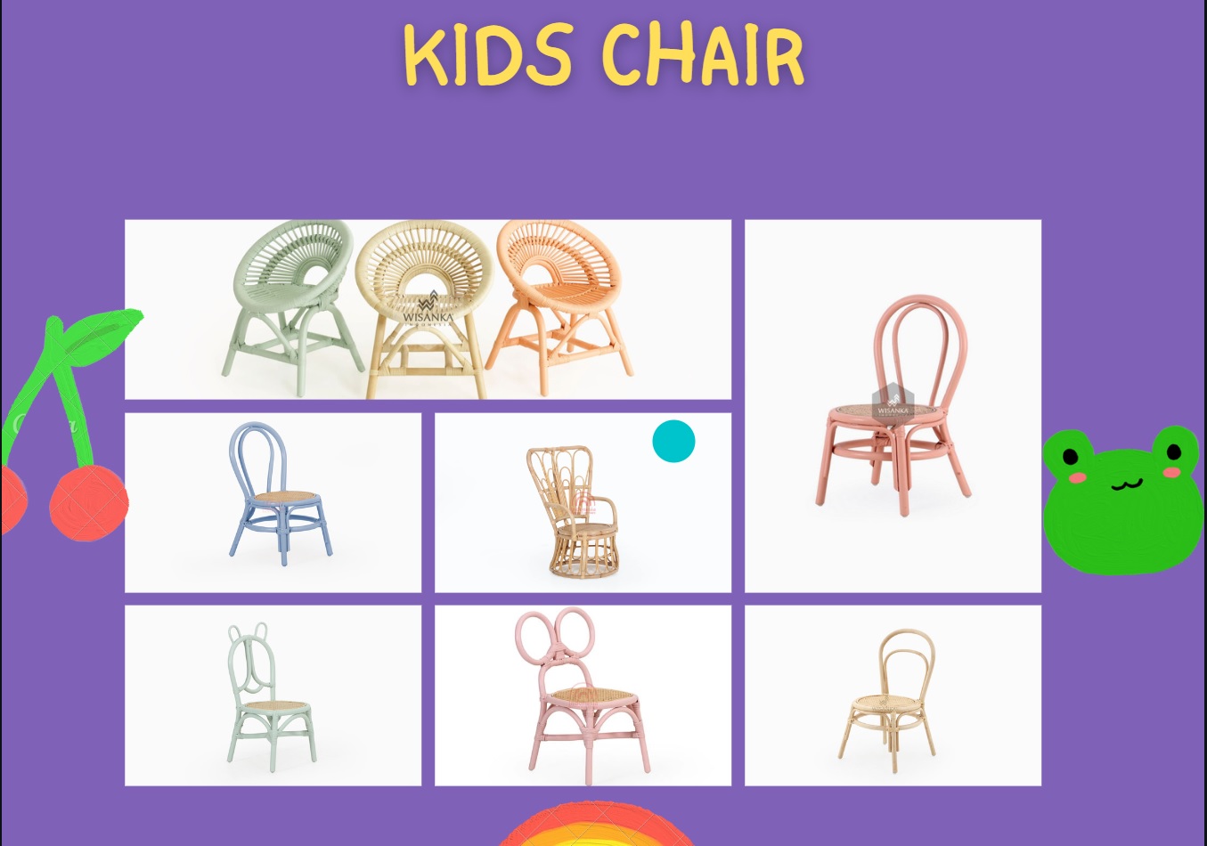 Children's wicker chairs wholesale furniture for rental companies