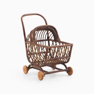 Juno rattan doll stroller