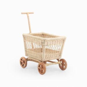 Treno rattan doll pram