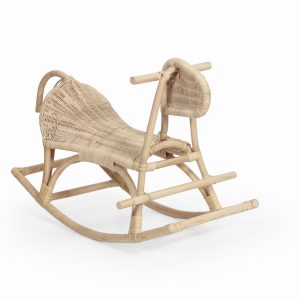 Dolphie Rattan Rocking Horse