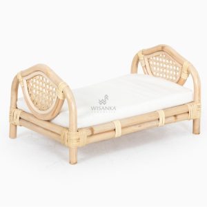 Keily Rattan Doll Bed