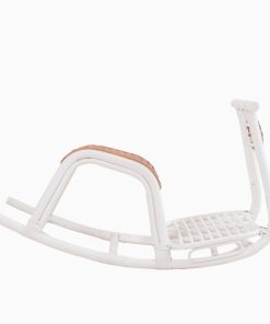 Colby Rattan Animal Rocker White