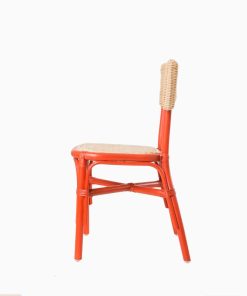 Hen Children Rattan Chair Red Color