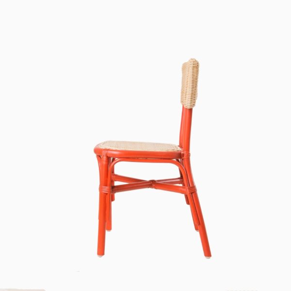 Hen Children Rattan Chair Red Color