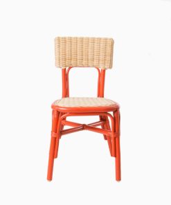 Hen Children Rattan Chair Red Color