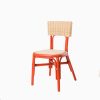 Hen Rattan Kids Chair Red