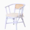 Aiko Rattan Kids Chair Light Blue