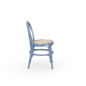 Kala rattan chair for kids with dark blue color