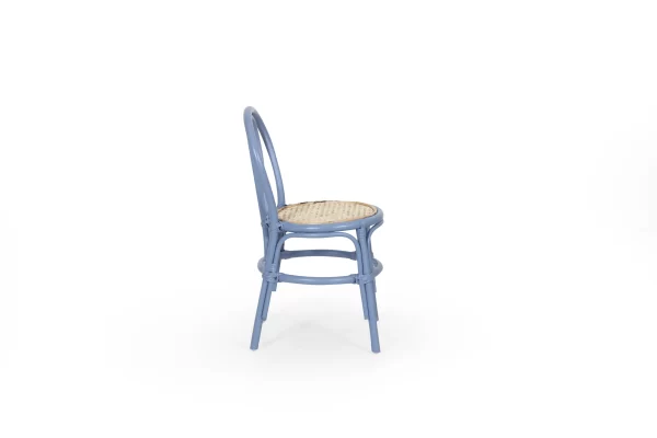 Kala rattan chair for kids with dark blue color