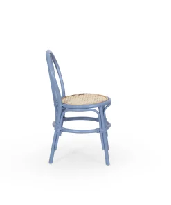 Kala rattan chair for kids with dark blue color