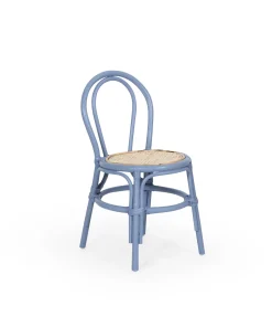 Kala rattan kids chair dark blue