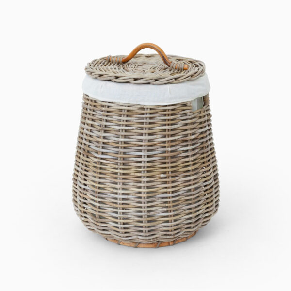 Bogo Laundry Basket with Inner Fabric - Closed