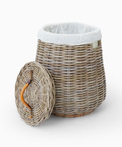 Bogo Laundry Basket with Inner Fabric - Open