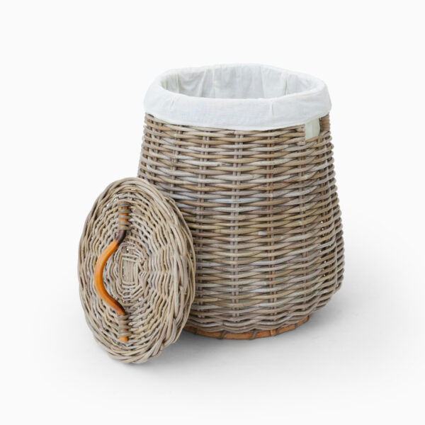 Bogo Laundry Basket with Inner Fabric - Open