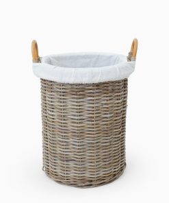 Lumia Laundry Basket with Inner Fabric - Front