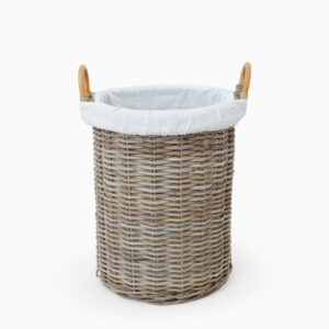 Lumia Laundry Basket with Inner Fabric - Front