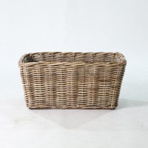 Alberto Rattan Basket – Natural Kubu Rattan Storage for Kids Furniture - side