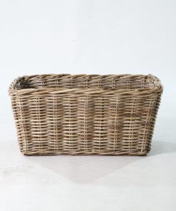 Alberto Rattan Basket – Natural Kubu Rattan Storage for Kids Furniture - side