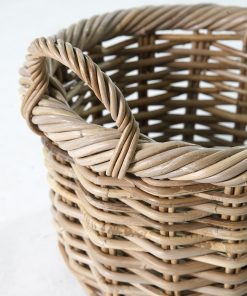 Sisi Basket – Natural Rattan Kubu Storage Basket - details