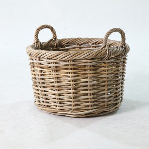Sisi Basket – Natural Rattan Kubu Storage Basket - perspective