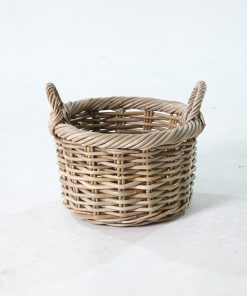 Sisi Basket – Natural Rattan Kubu Storage Basket - side