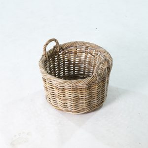 Sisi Basket – Natural Rattan Kubu Storage Basket - top