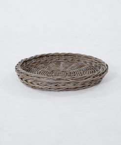 Luma Tray Kubu – Round Natural Rattan Kubu Woven Tray